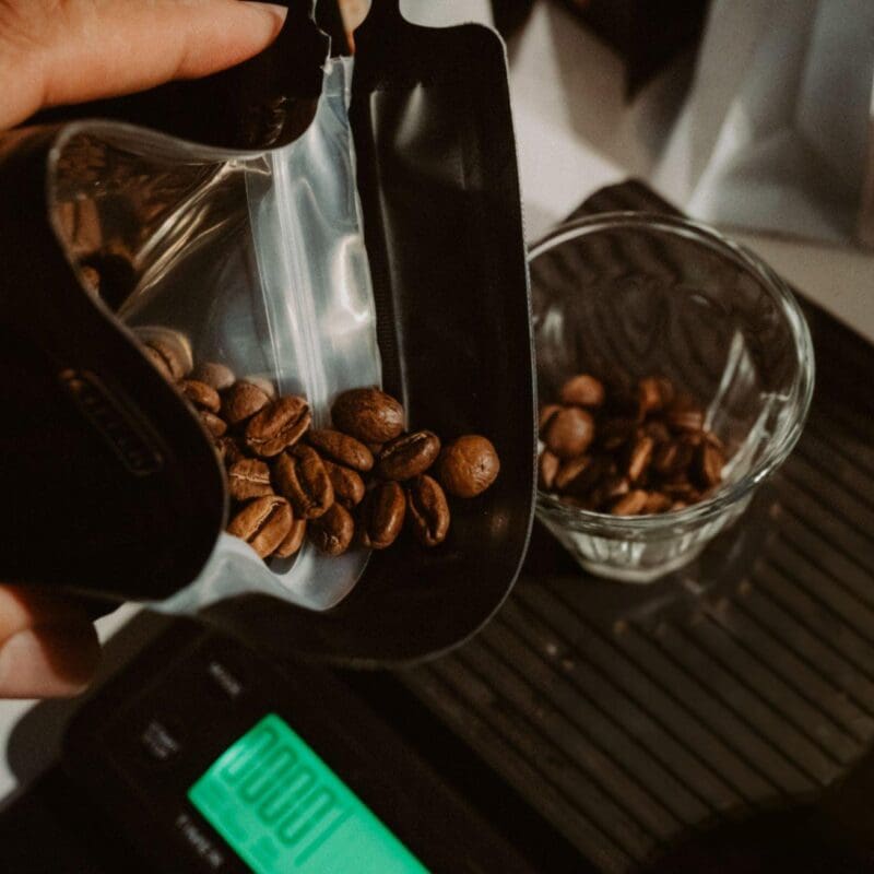 freshly ground coffee